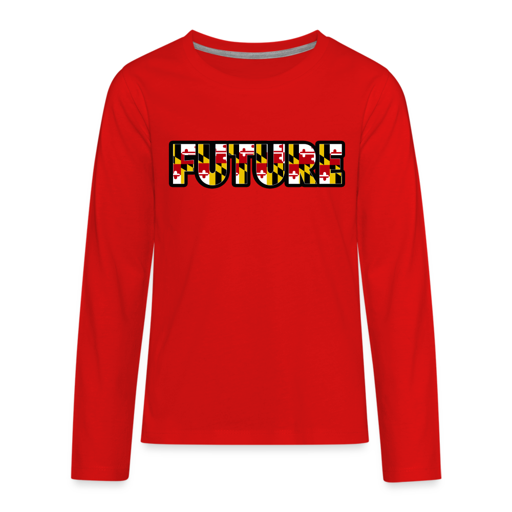 FUTURE Kids' Premium Long Sleeve T shirt DTF 2 - red