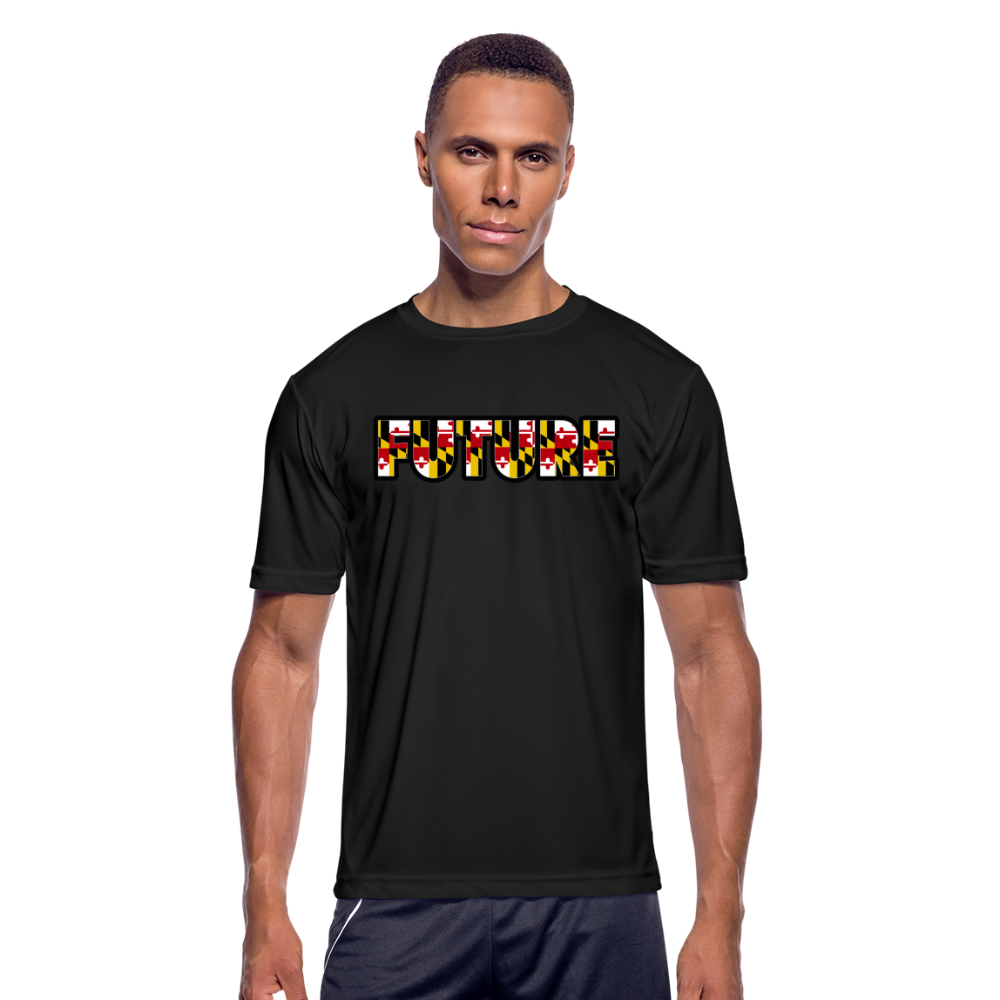 FUTURE Men’s Moisture Wicking Performance T Shirt DTF - black