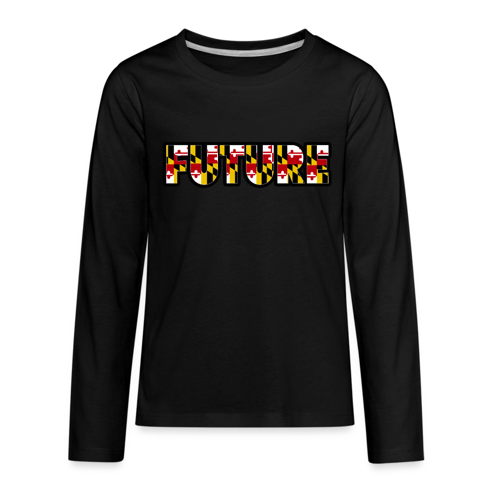 FUTURE Kids' Premium Long Sleeve T-Shirt  DTF - black