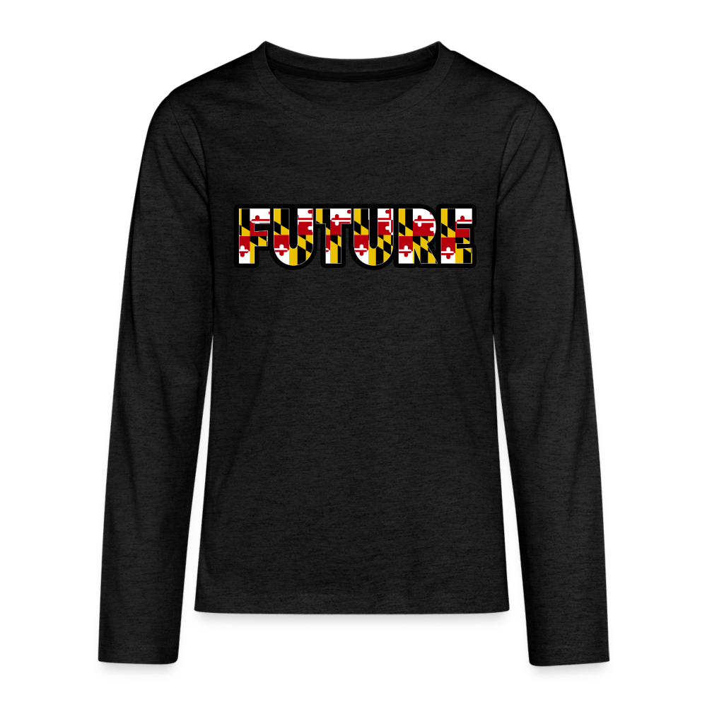 FUTURE Kids' Premium Long Sleeve T-Shirt  DTF - charcoal grey