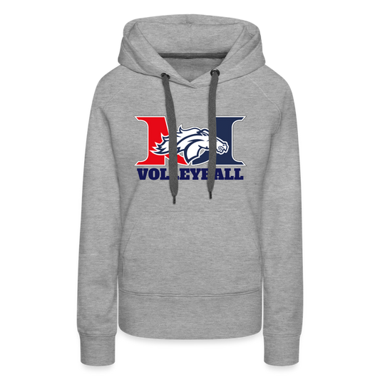 Marlboro Volleyball Women’s Premium Hoodie DTF - heather grey