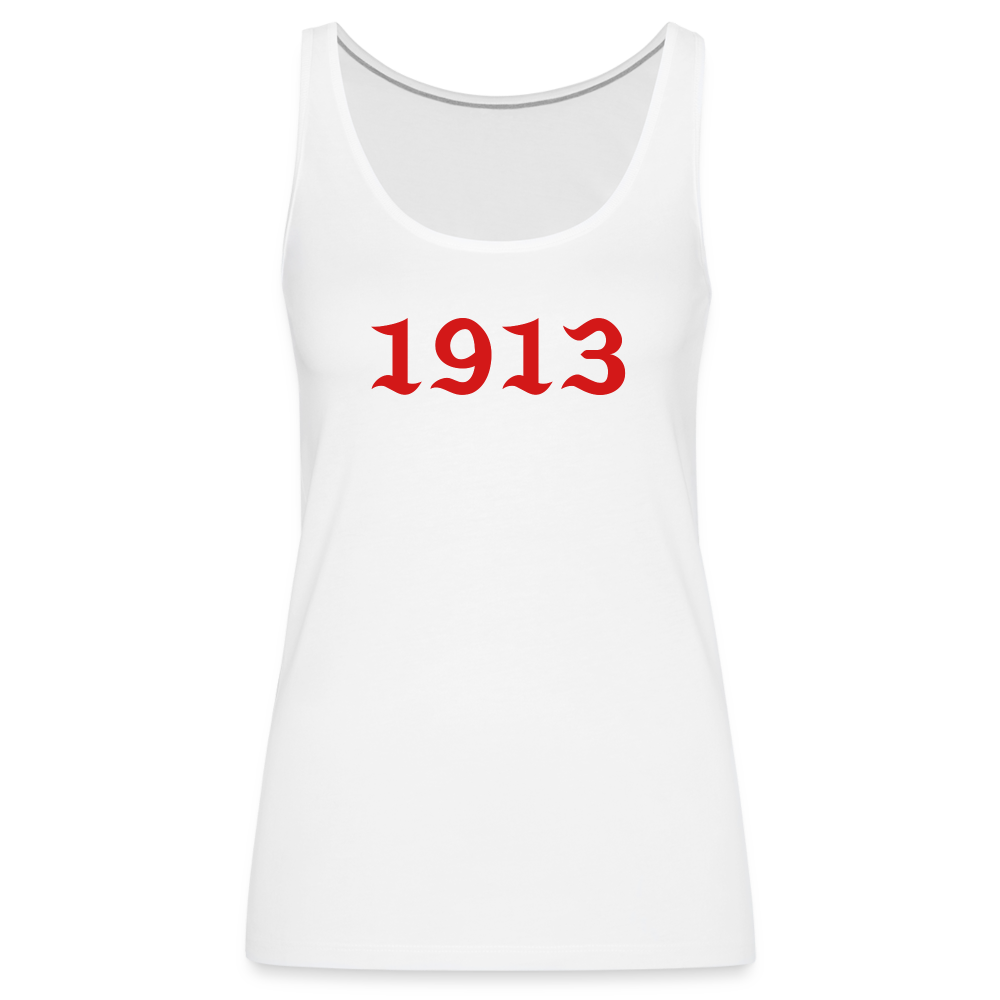 1913 Women’s Premium Tank Top DTF - white