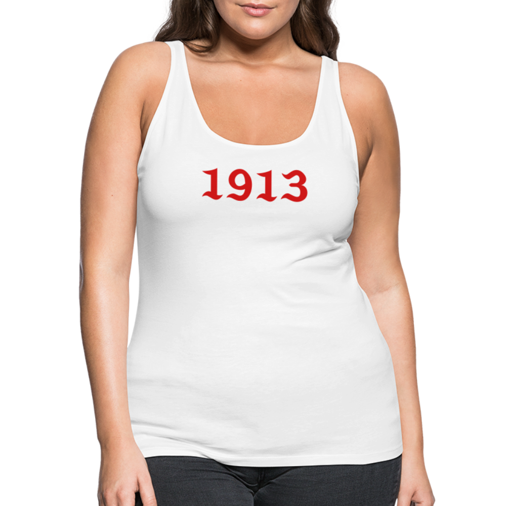 1913 Women’s Premium Tank Top DTF - white