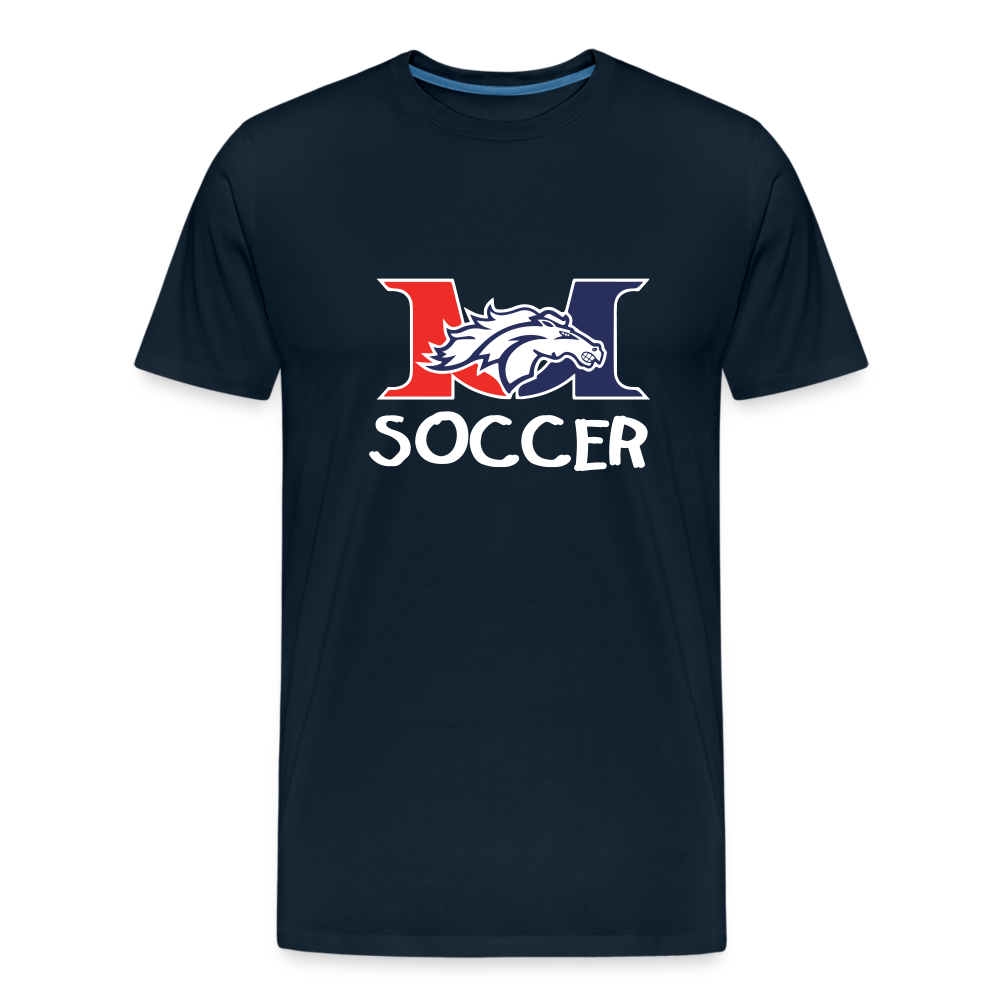 Marlboro Soccer Adult Premium  2 T-Shirt - deep navy