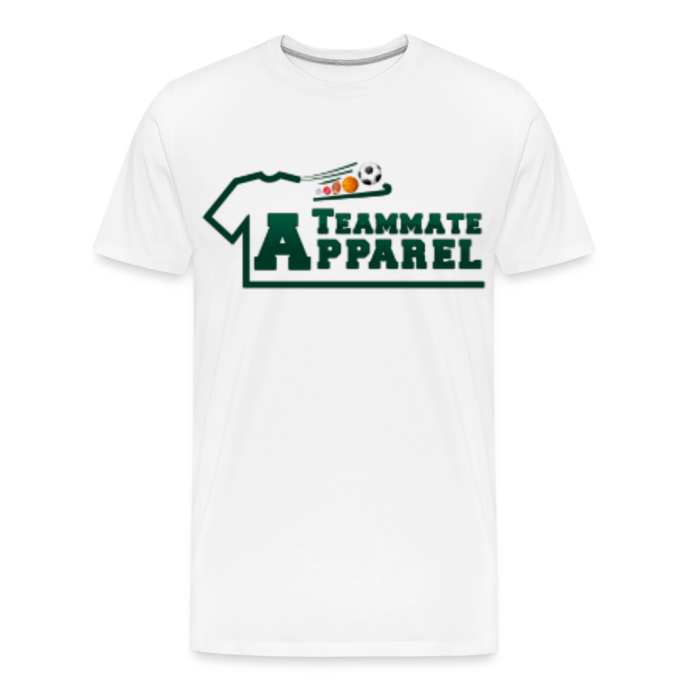 Teammate Apparel Men's Premium Organic  T-Shirt DTF 2 - white
