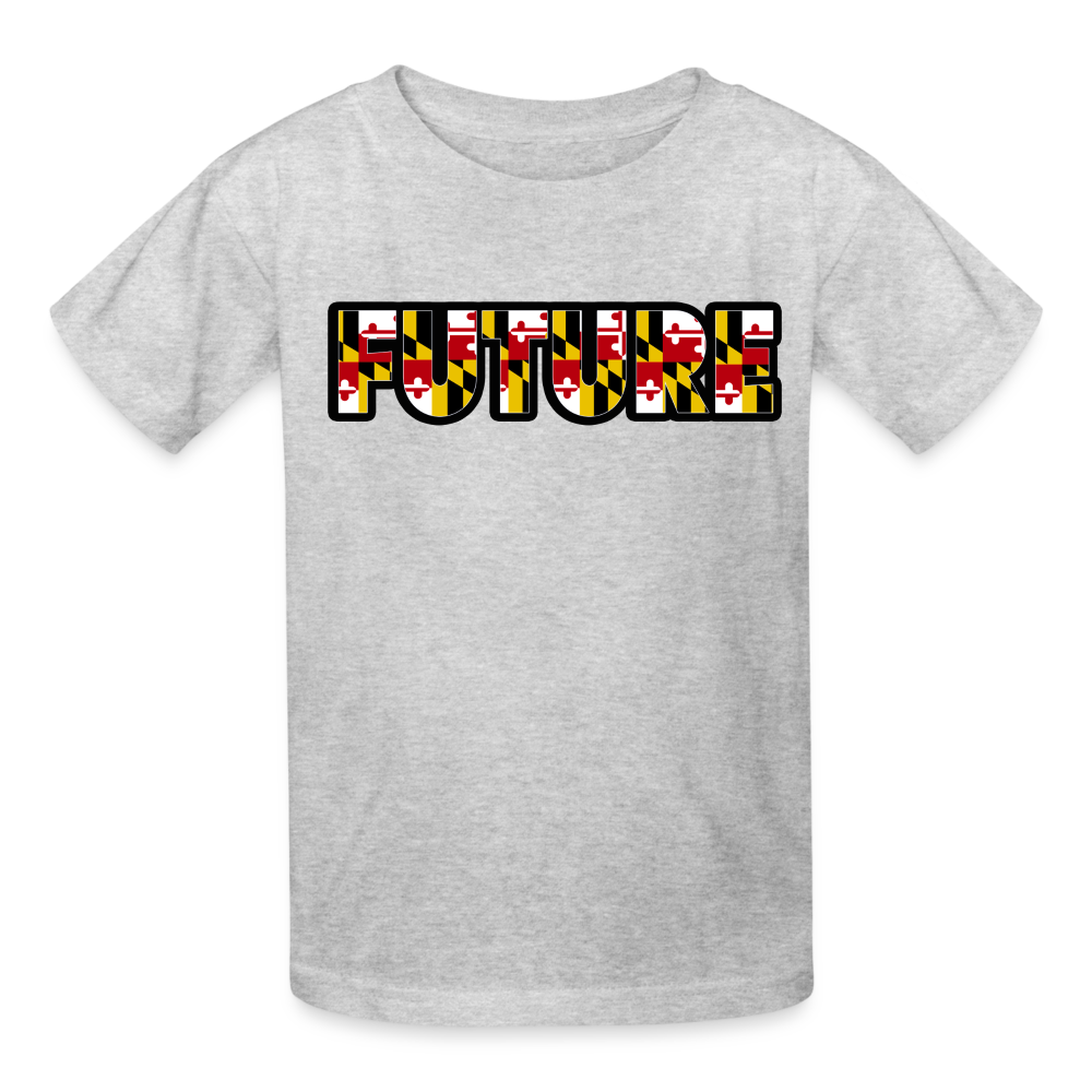 FUTURE Hanes Youth Tagless T shirt DTF - heather gray