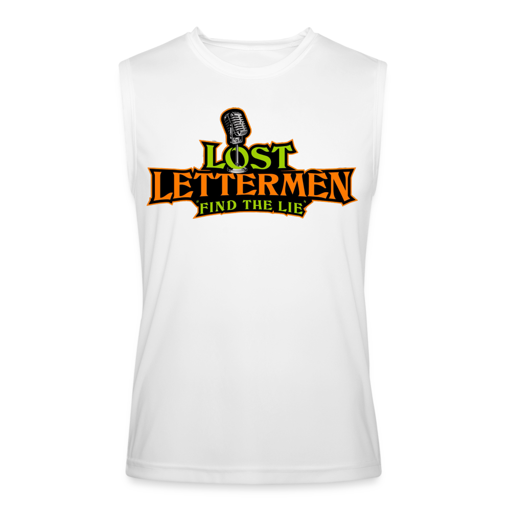 Lost Letterman DTF Men's Performance Sleeveless - white