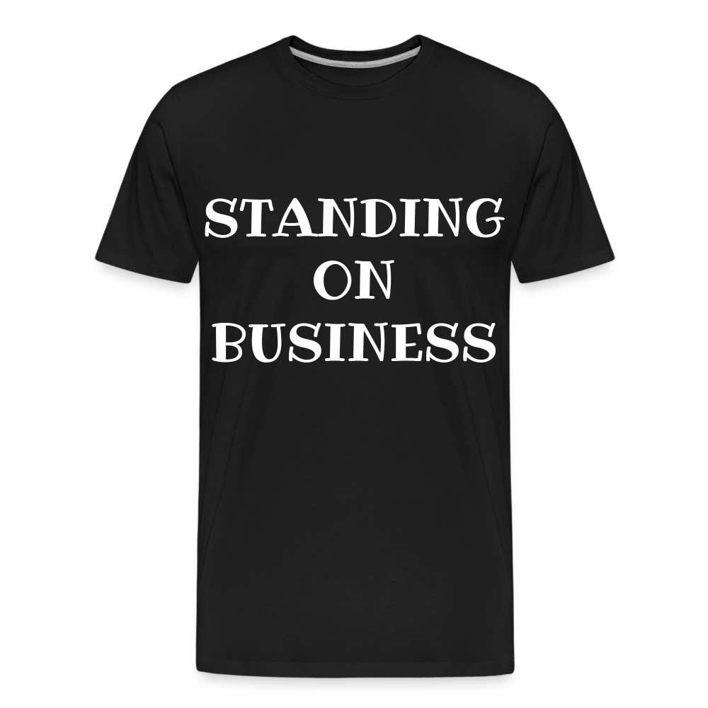 STANDING ON BUSINESS Men's Premium Organic T-Shirt   DTF - black