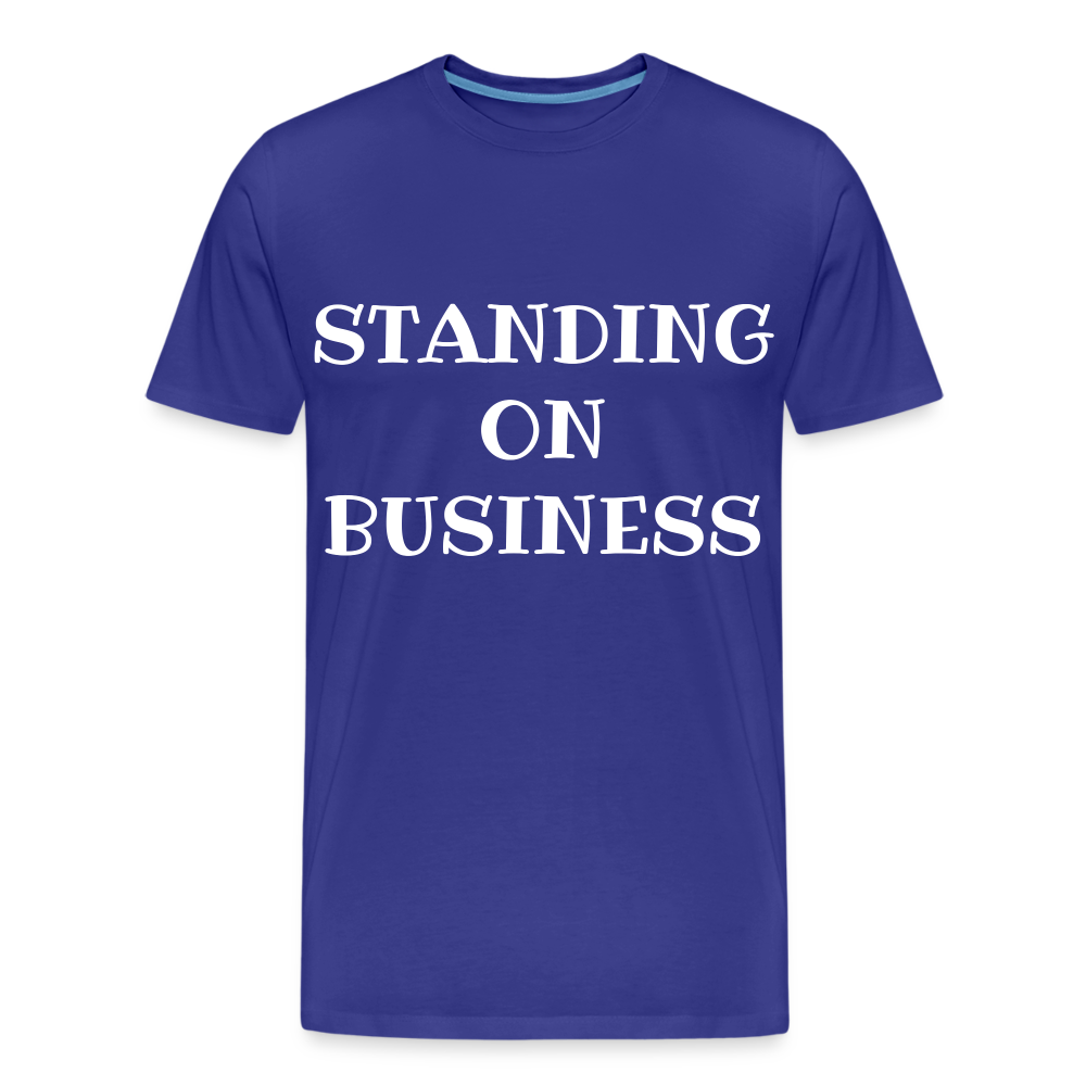 STANDING ON BUSINESS Men's Premium Organic T-Shirt   DTF - royal blue