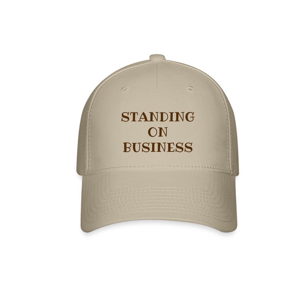 STANDING ON BUSINESS Baseball Cap | Flexfit 5001 DTF - khaki