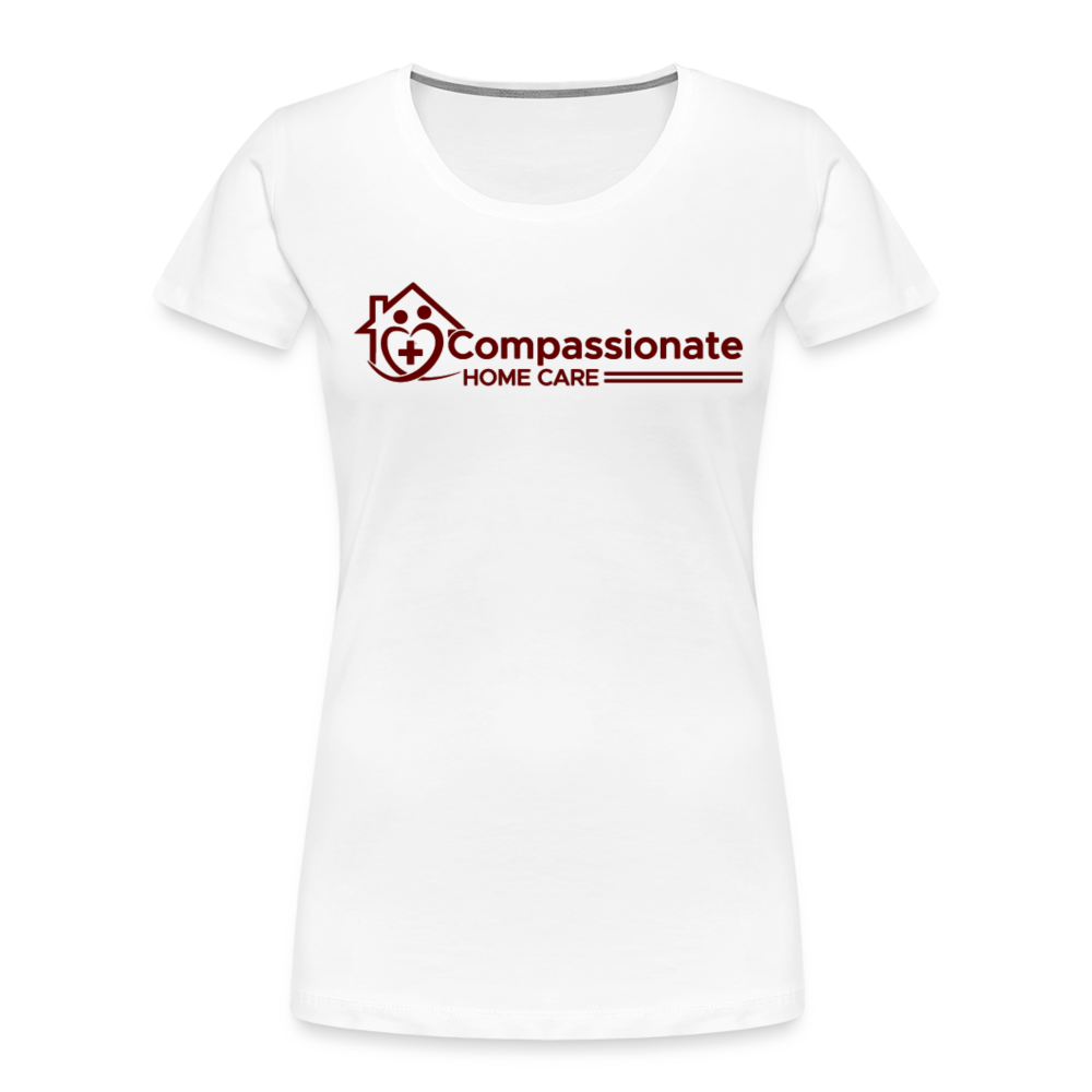 Compassionate Women's Premium T Shirt DD - white