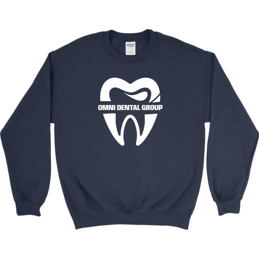 Omni Dental Embroidered Gildan Heavy Blend Crewneck sweatshirt