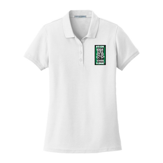 Wilson High Alumni (White) Port Authority® Ladies Core Classic Pique Polo