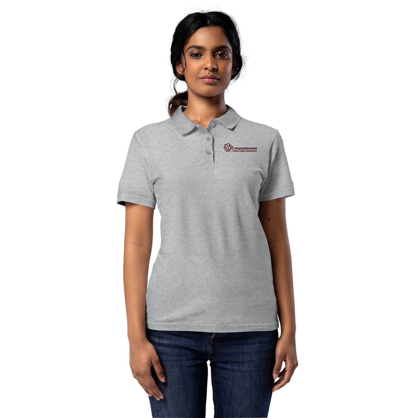 Compassionate Home Care Women’s Embroidered pique polo shirt