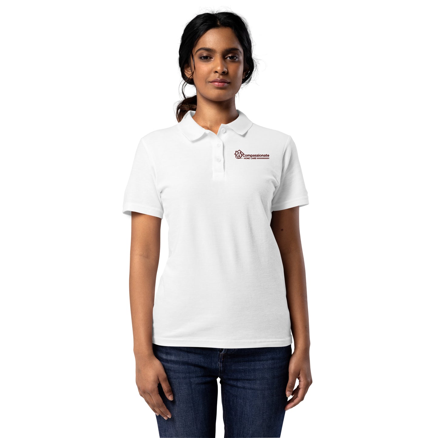 Compassionate Home Care Women’s Embroidered pique polo shirt