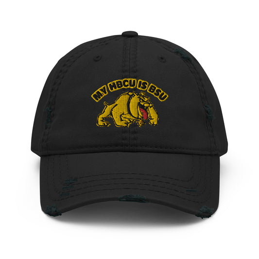 HBCU-BSU Distressed Dad Hat by Teammate Apparel