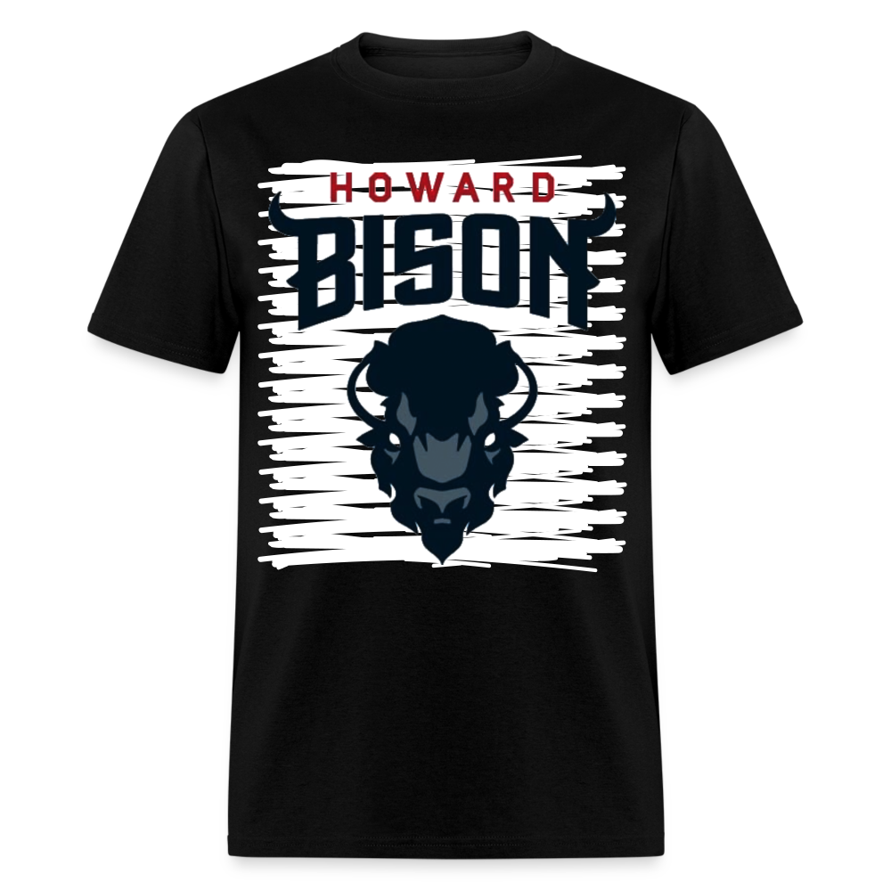 New Howard Bison Logo Classic T-Shirt - black