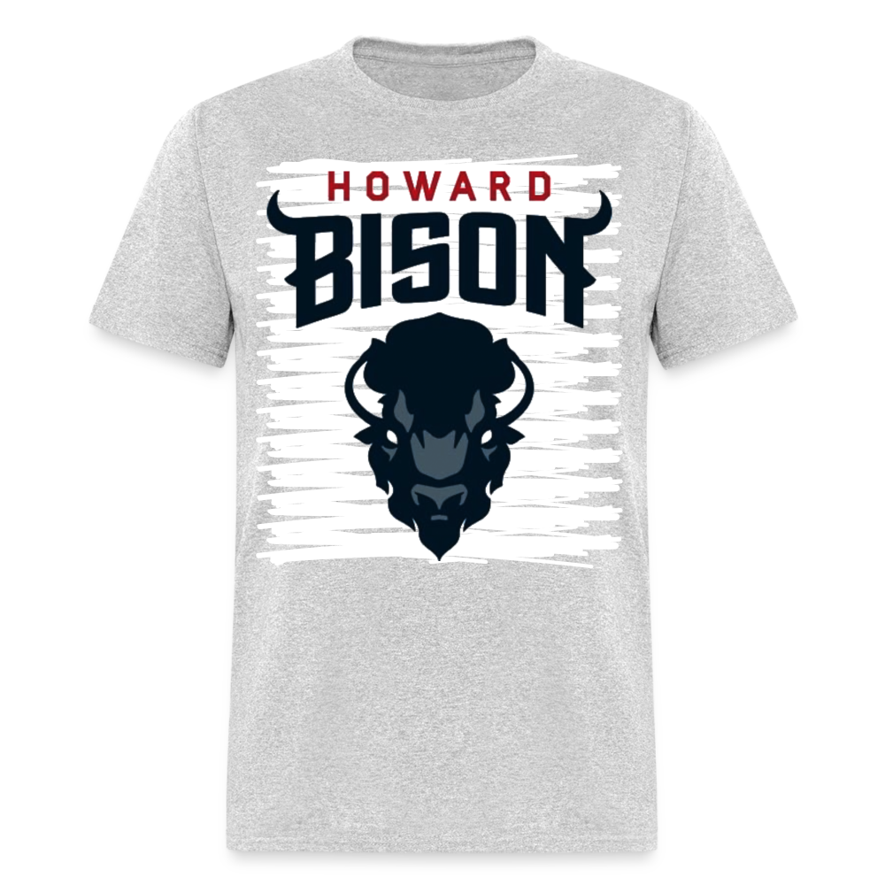 New Howard Bison Logo Classic T-Shirt - heather gray