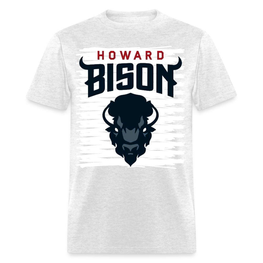 New Howard Bison Logo Classic T-Shirt - light heather gray