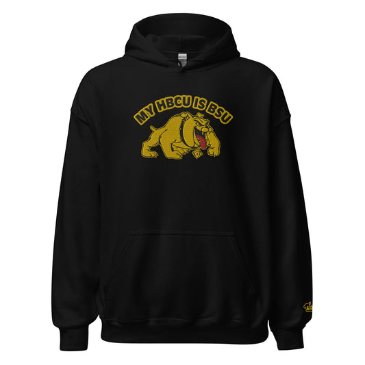 HBCU-BSU Embroidery Hoodie by Teammate Apparel