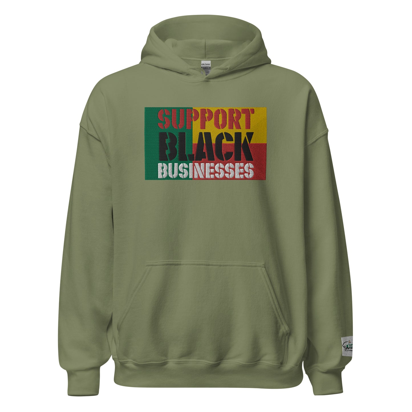 Support Black Businesses Hoodie by Teammate Apparel