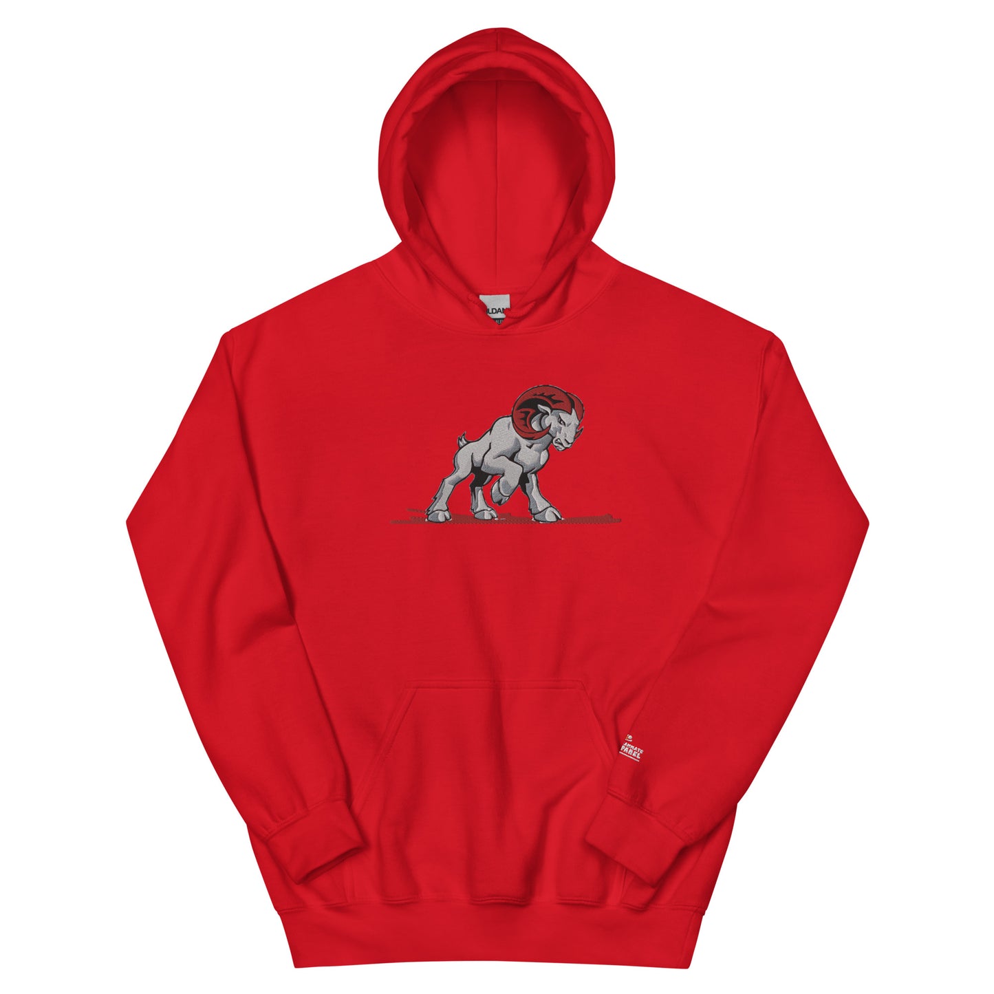 Mountain Ram-Fam Embroidery  Hoodie by Teammate Apparel